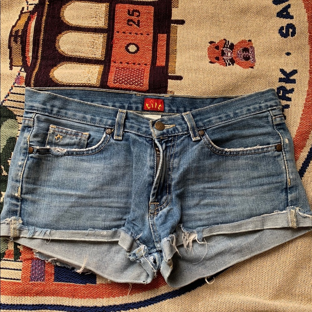 Distressed Jean Shorts